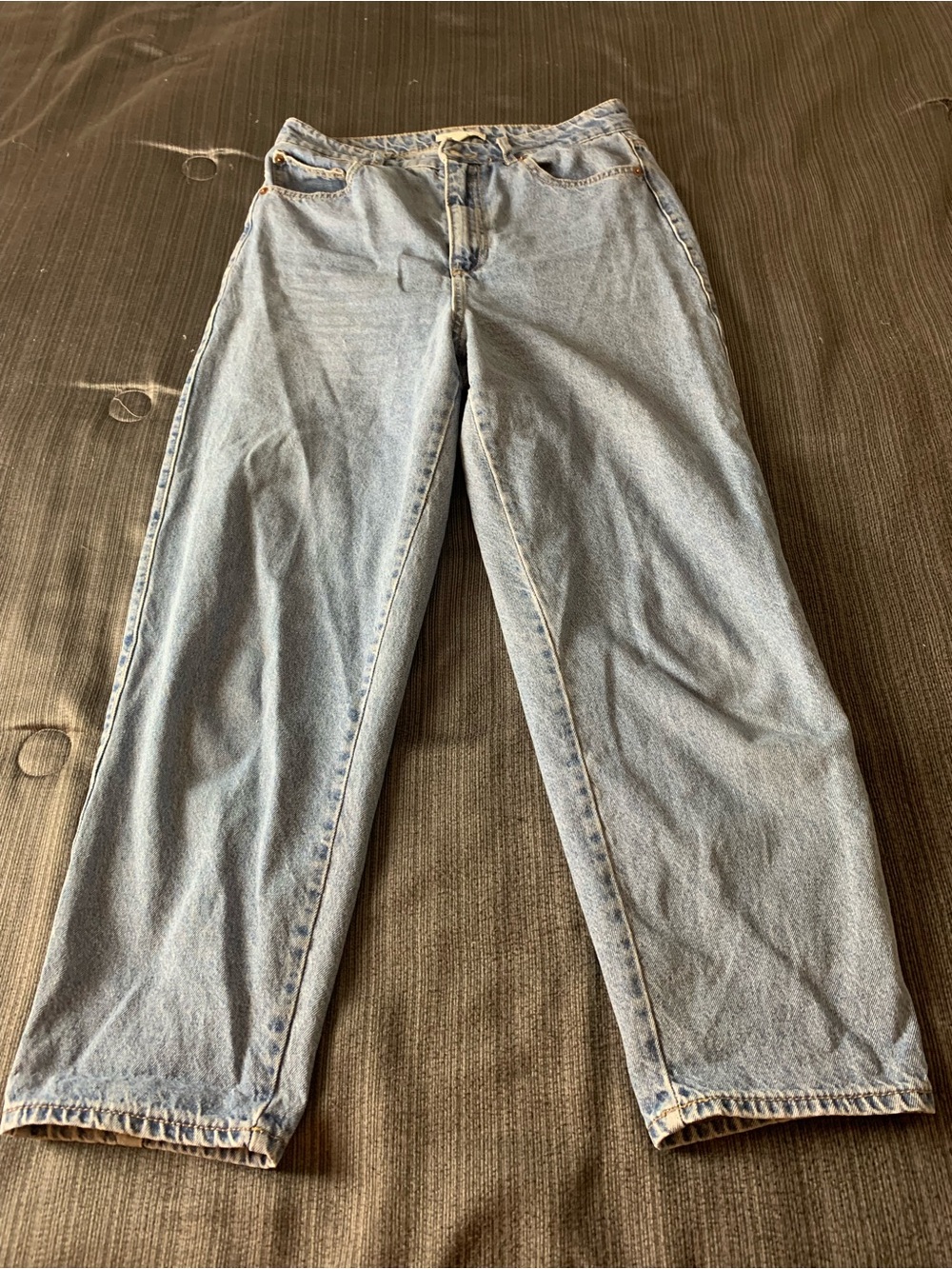 H&M Blue High-Rise Moms Jeans Denim Wash Size 8